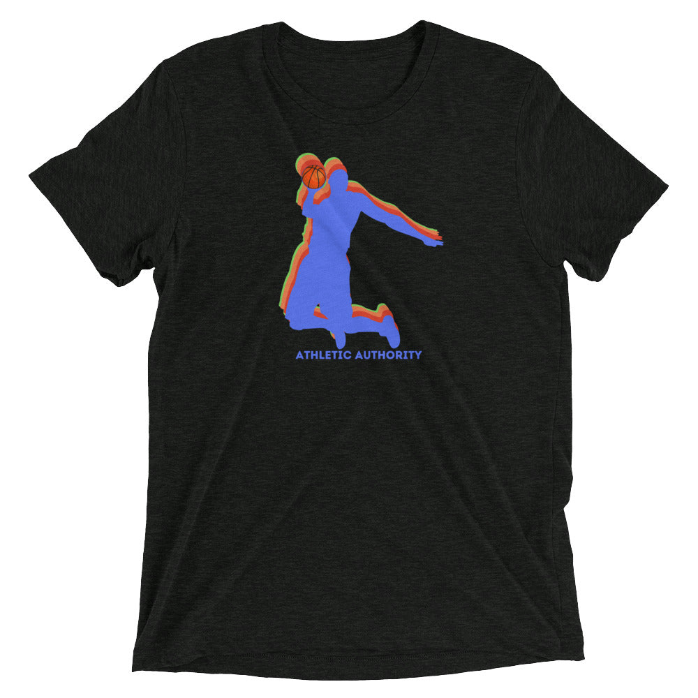 Athletic Authority "Basketball3 D" Unisex Tri-Blend Short sleeve t-shirt