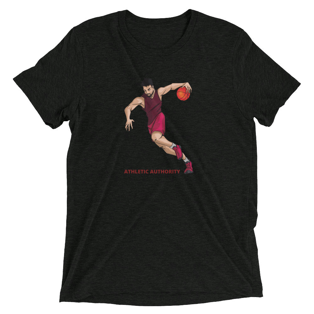 Athletic Authority "Basketball Fast Break" Unisex Tri-Blend Short sleeve t-shirt