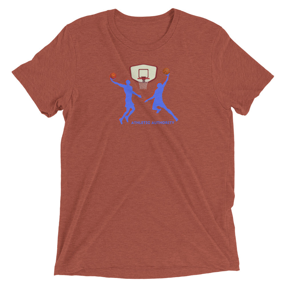 Athletic Authority "Basketball Double Dunk" Unisex Tri-Blend Short sleeve t-shirt