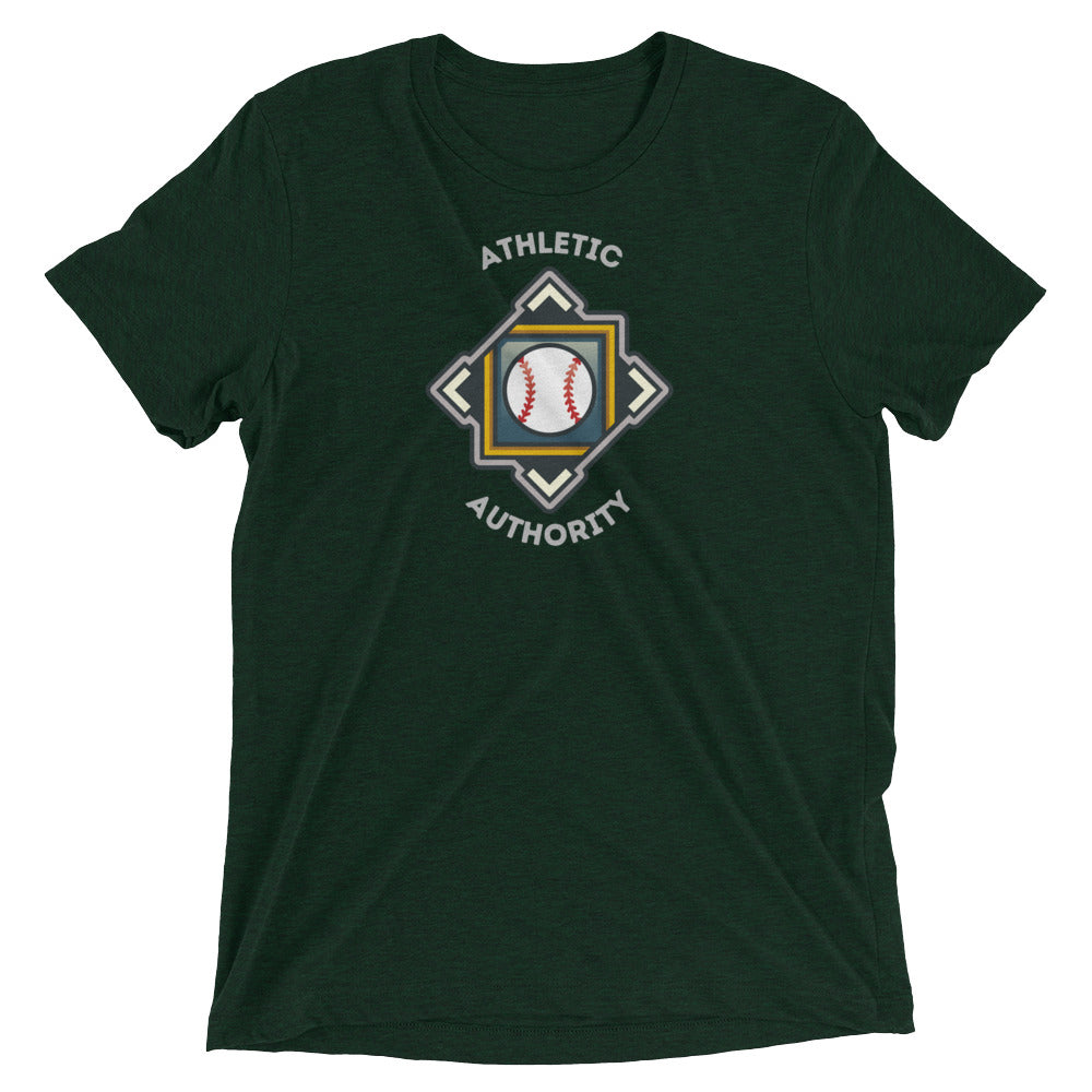 Athletic Authority "Baseball Crest" Unisex Tri-Blend Short sleeve t-shirt