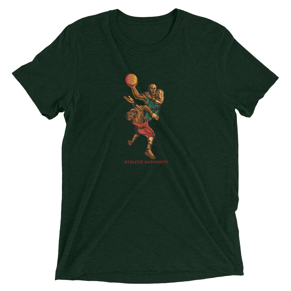 Athletic Authority "Basketball Layup" Unisex Tri-Blend Short sleeve t-shirt