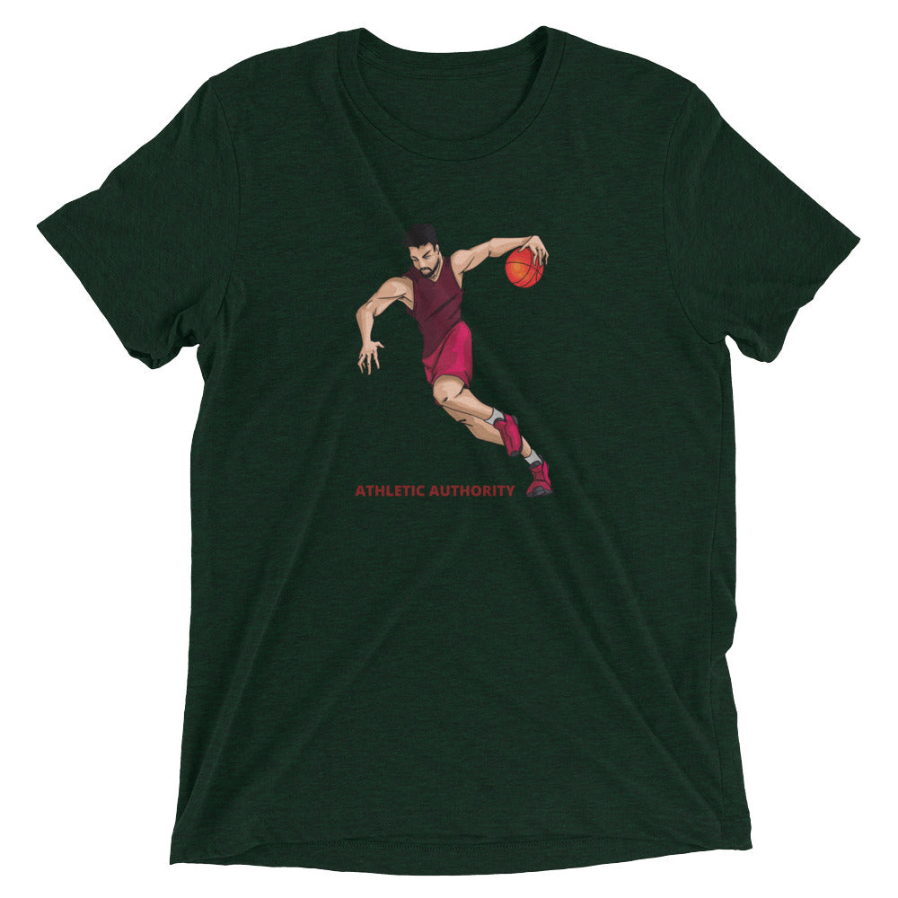 Athletic Authority "Basketball Fast Break" Unisex Tri-Blend Short sleeve t-shirt