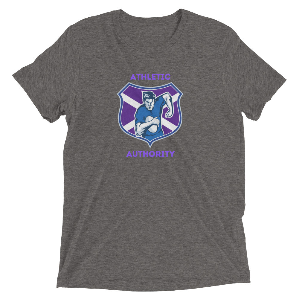 Athletic Authority  "Rugby Purple" Unisex Tri-Blend Short sleeve t-shirt