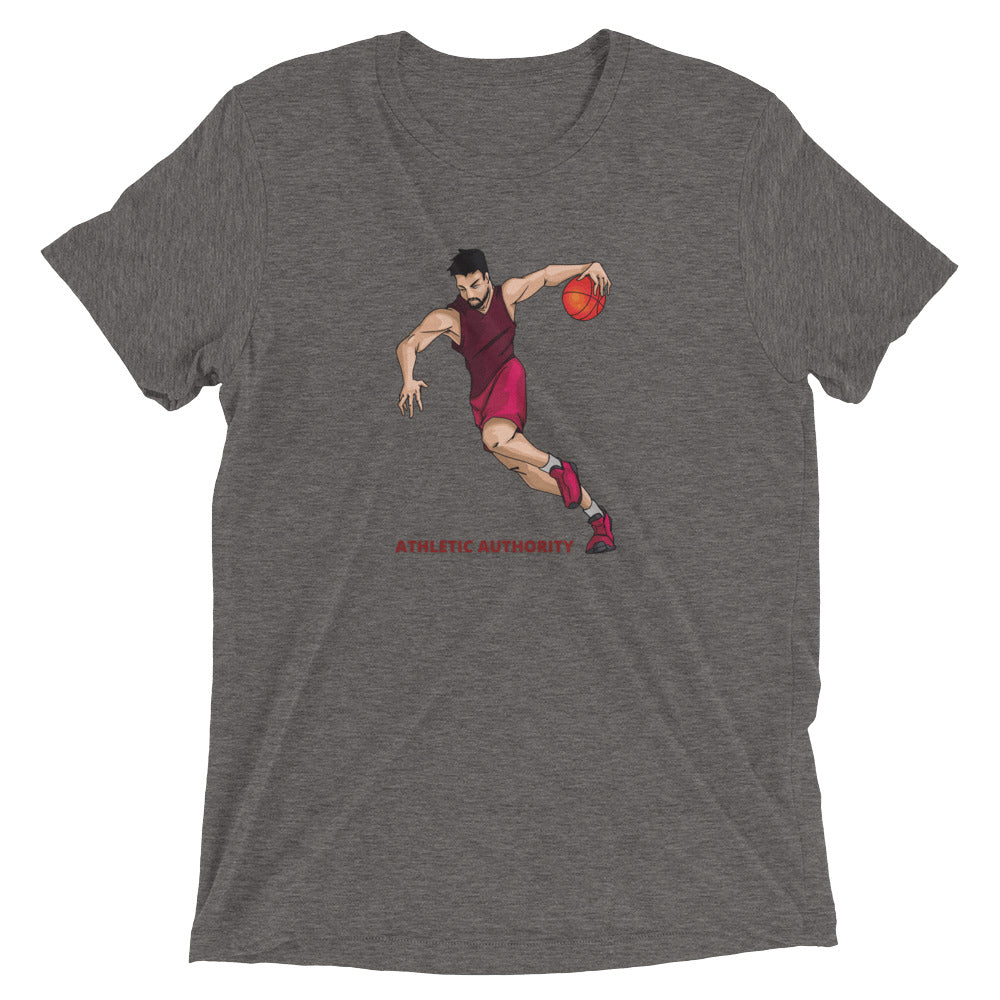 Athletic Authority "Basketball Fast Break" Unisex Tri-Blend Short sleeve t-shirt