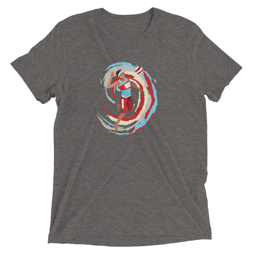 Athletic Authority "Volleyball Serve" Unisex Tri-Blend Short sleeve t-shirt