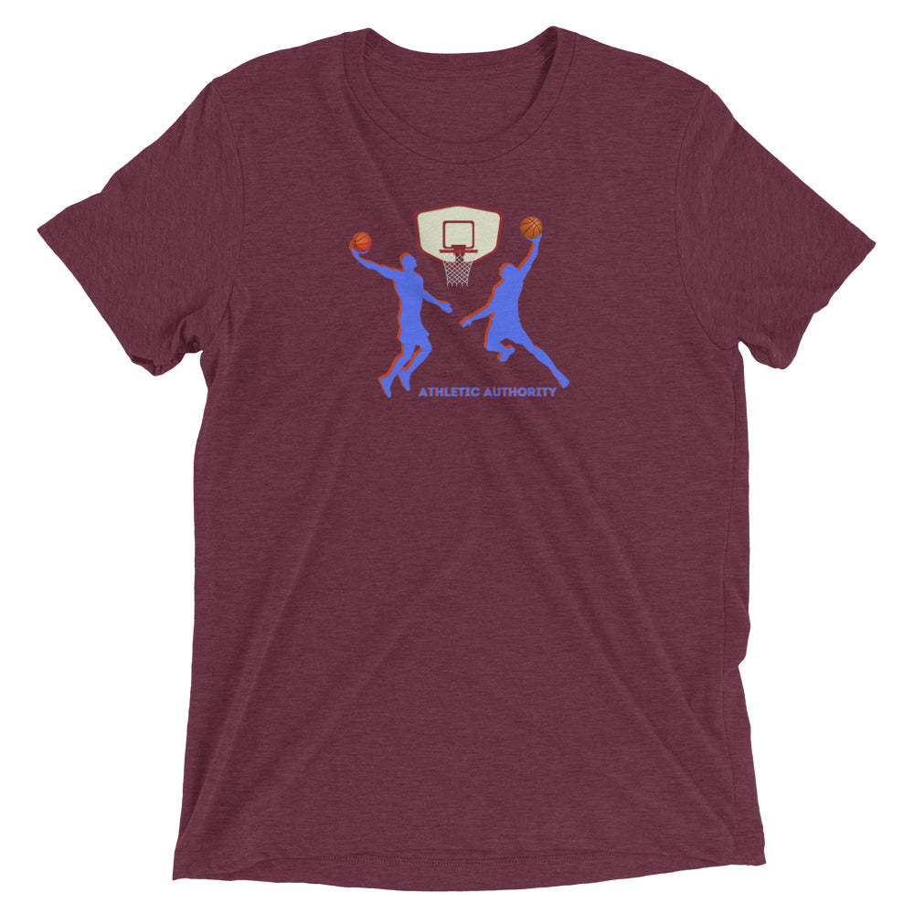 Athletic Authority "Basketball Double Dunk" Unisex Tri-Blend Short sleeve t-shirt