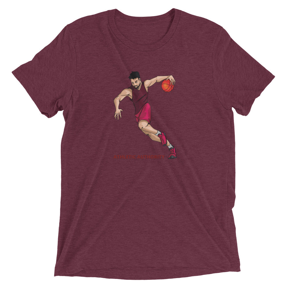 Athletic Authority "Basketball Fast Break" Unisex Tri-Blend Short sleeve t-shirt