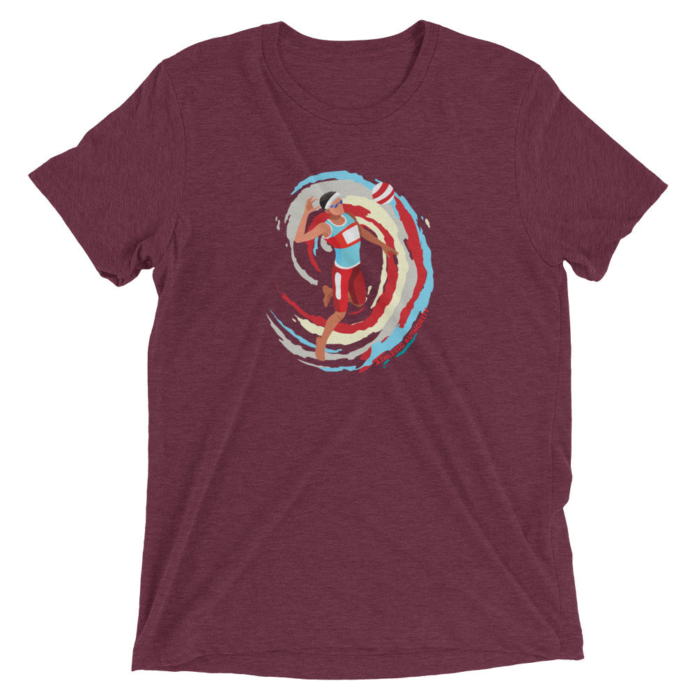 Athletic Authority "Volleyball Serve" Unisex Tri-Blend Short sleeve t-shirt