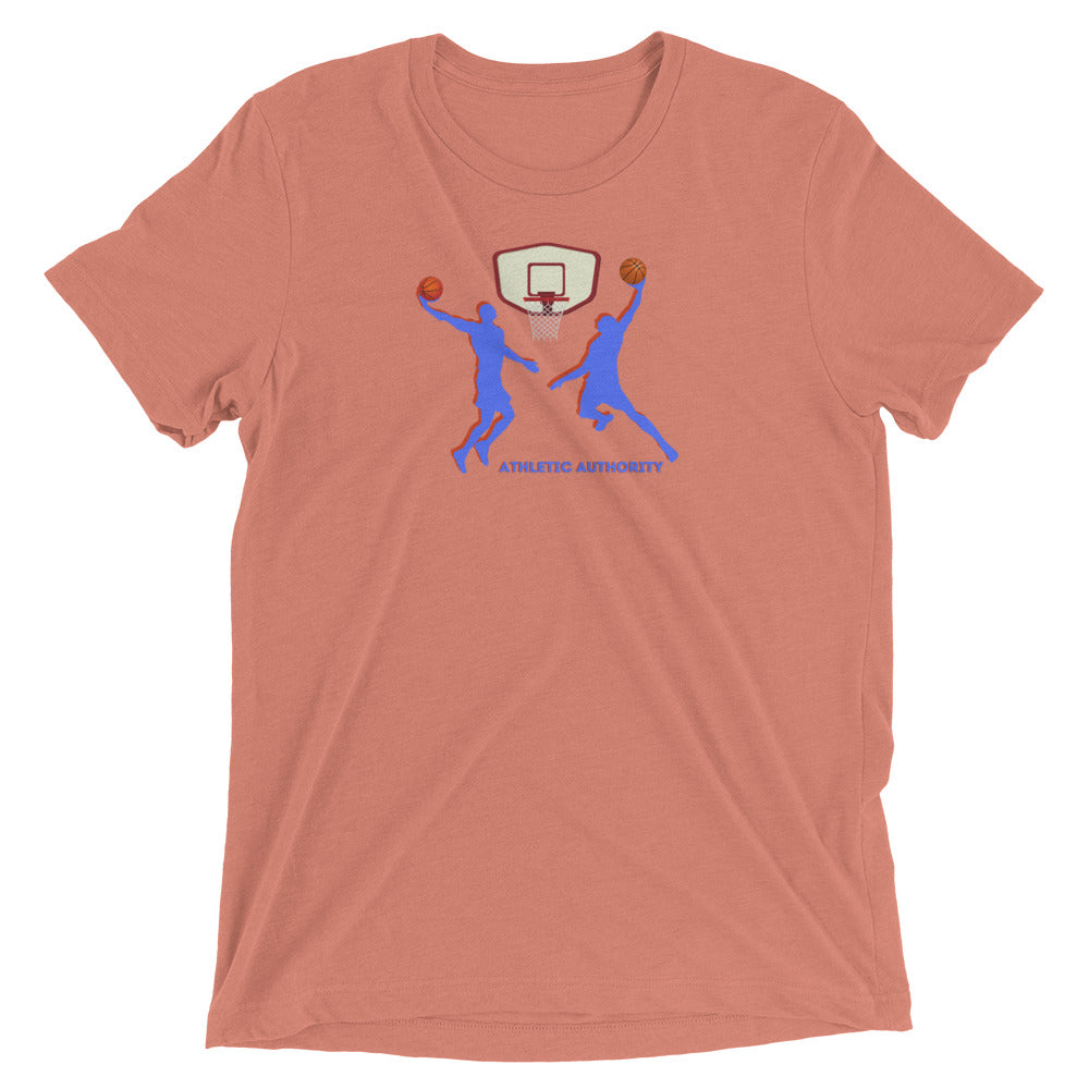 Athletic Authority "Basketball Double Dunk" Unisex Tri-Blend Short sleeve t-shirt