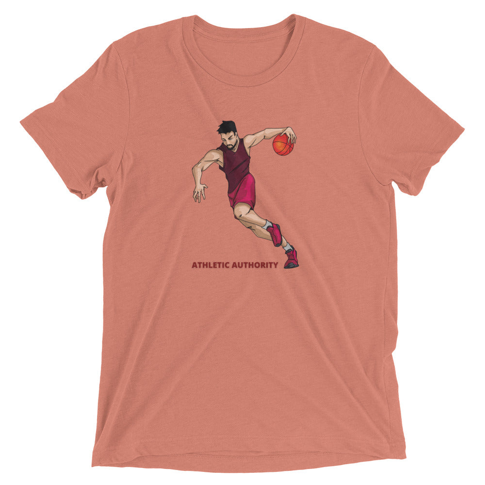 Athletic Authority "Basketball Fast Break" Unisex Tri-Blend Short sleeve t-shirt