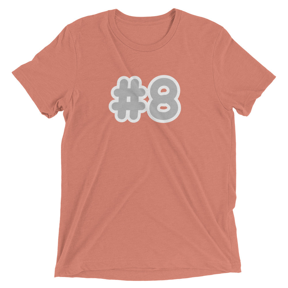 Athletic Authority "Number 8" Unisex Tri-Blend Short sleeve t-shirt