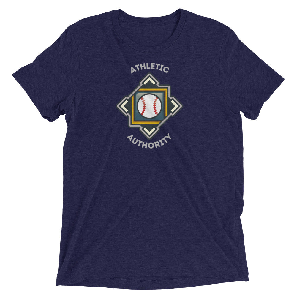 Athletic Authority "Baseball Crest" Unisex Tri-Blend Short sleeve t-shirt