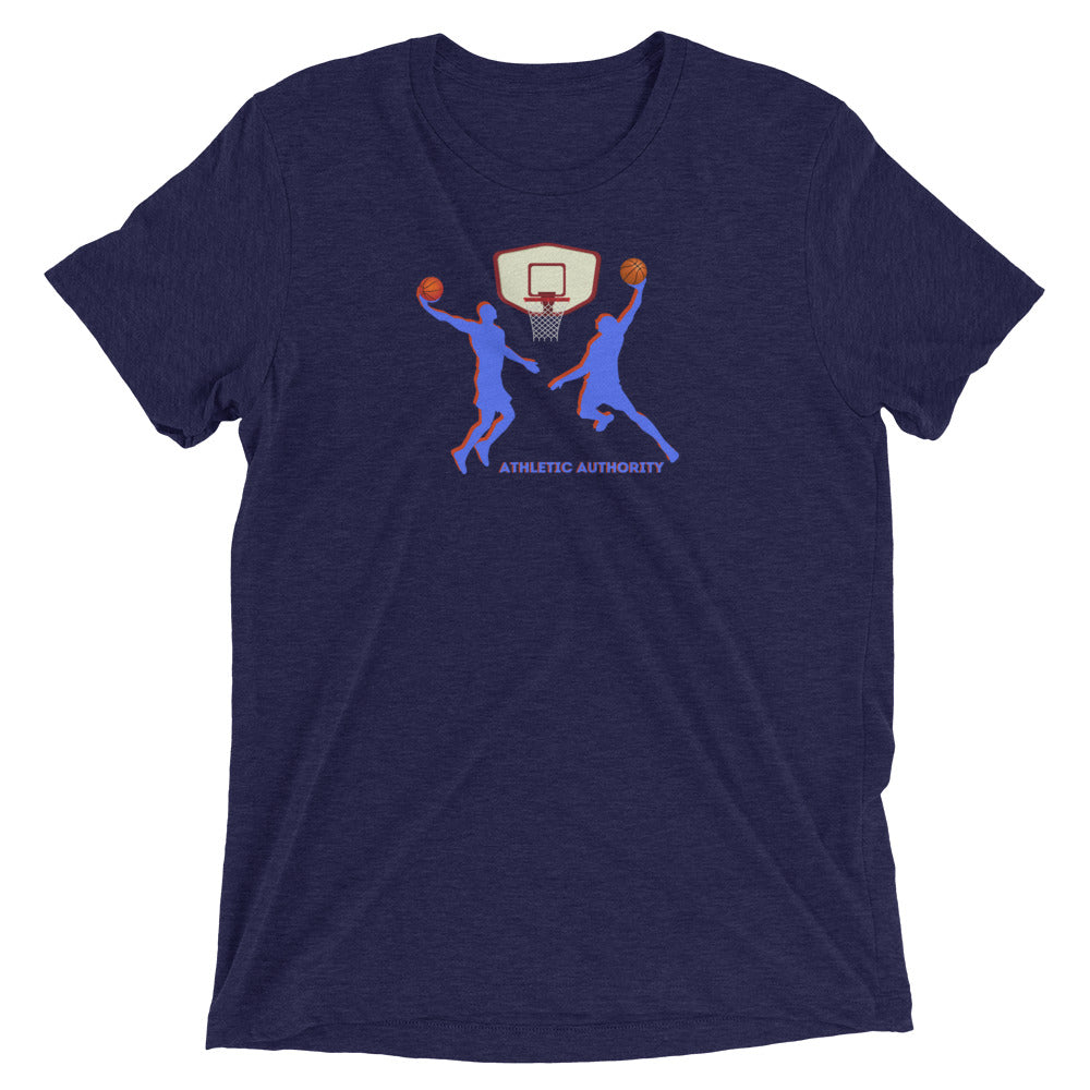 Athletic Authority "Basketball Double Dunk" Unisex Tri-Blend Short sleeve t-shirt