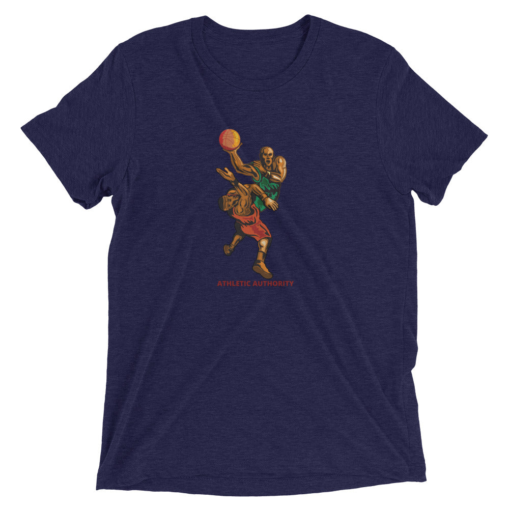 Athletic Authority "Basketball Layup" Unisex Tri-Blend Short sleeve t-shirt