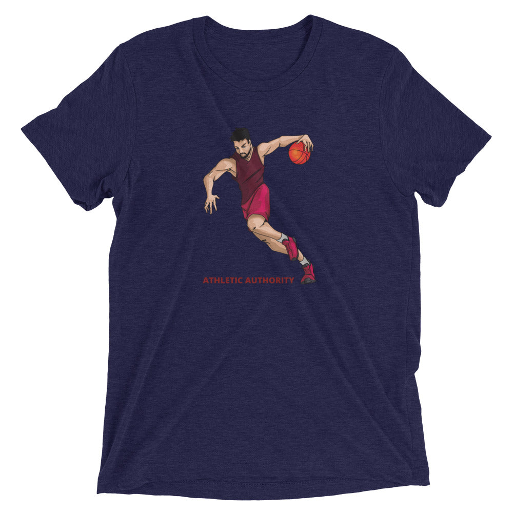 Athletic Authority "Basketball Fast Break" Unisex Tri-Blend Short sleeve t-shirt