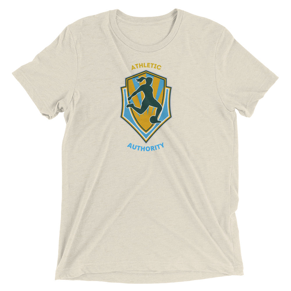 Athletic Authority "  Soccer Women" Unisex Tri-Blend Short sleeve t-shirt