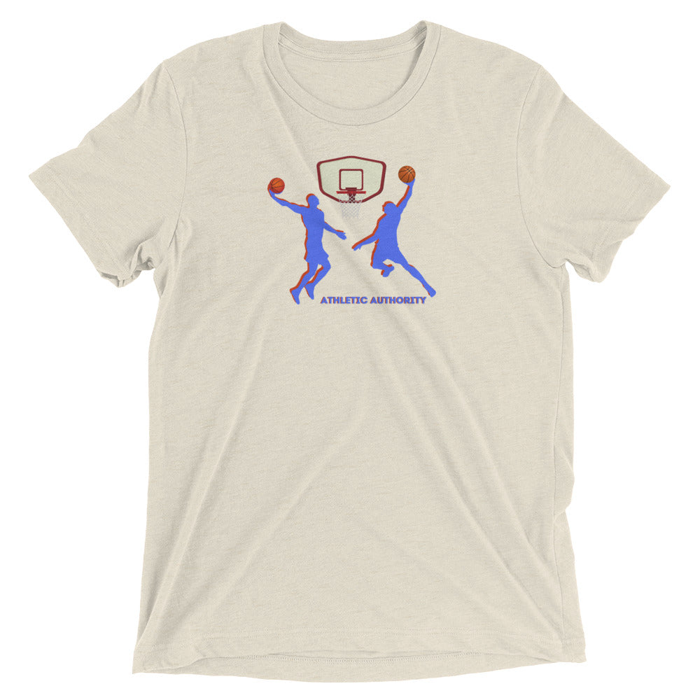 Athletic Authority "Basketball Double Dunk" Unisex Tri-Blend Short sleeve t-shirt