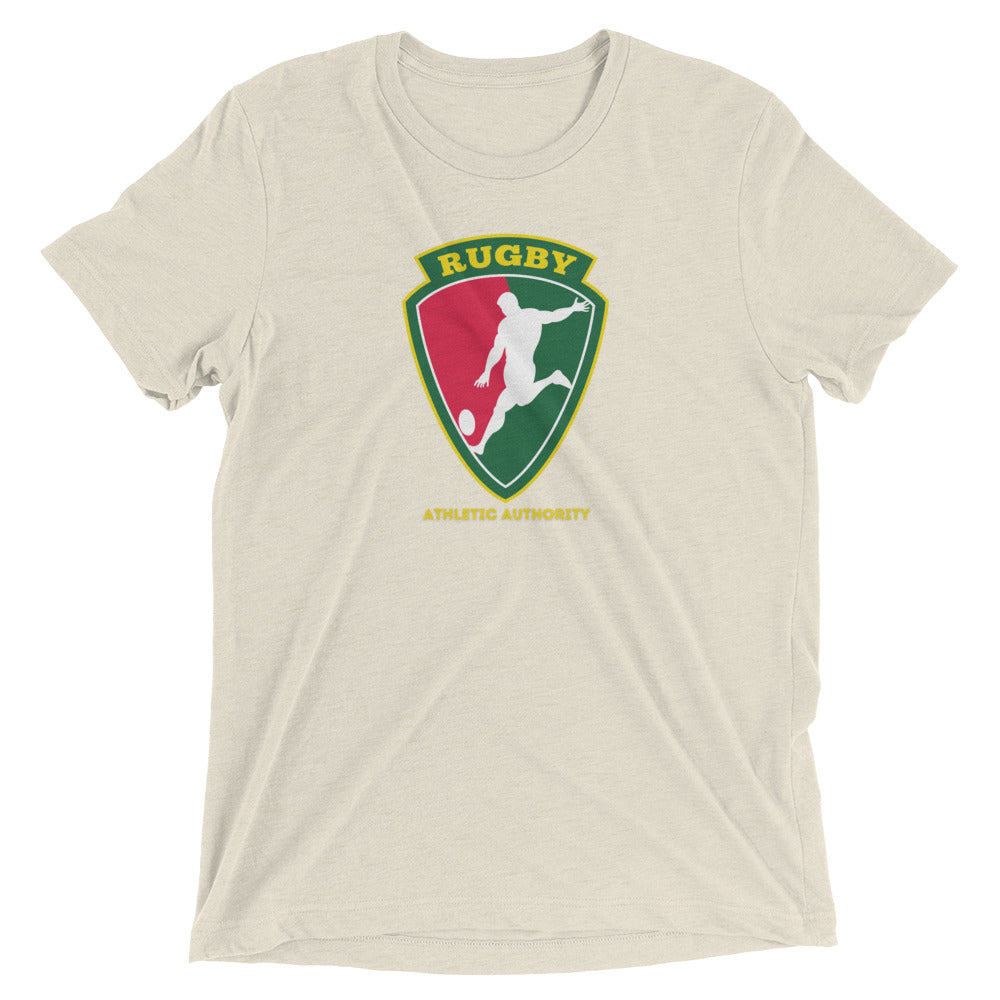 Athletic Authority  "Rugby Kick" Unisex Tri-Blend Short sleeve t-shirt