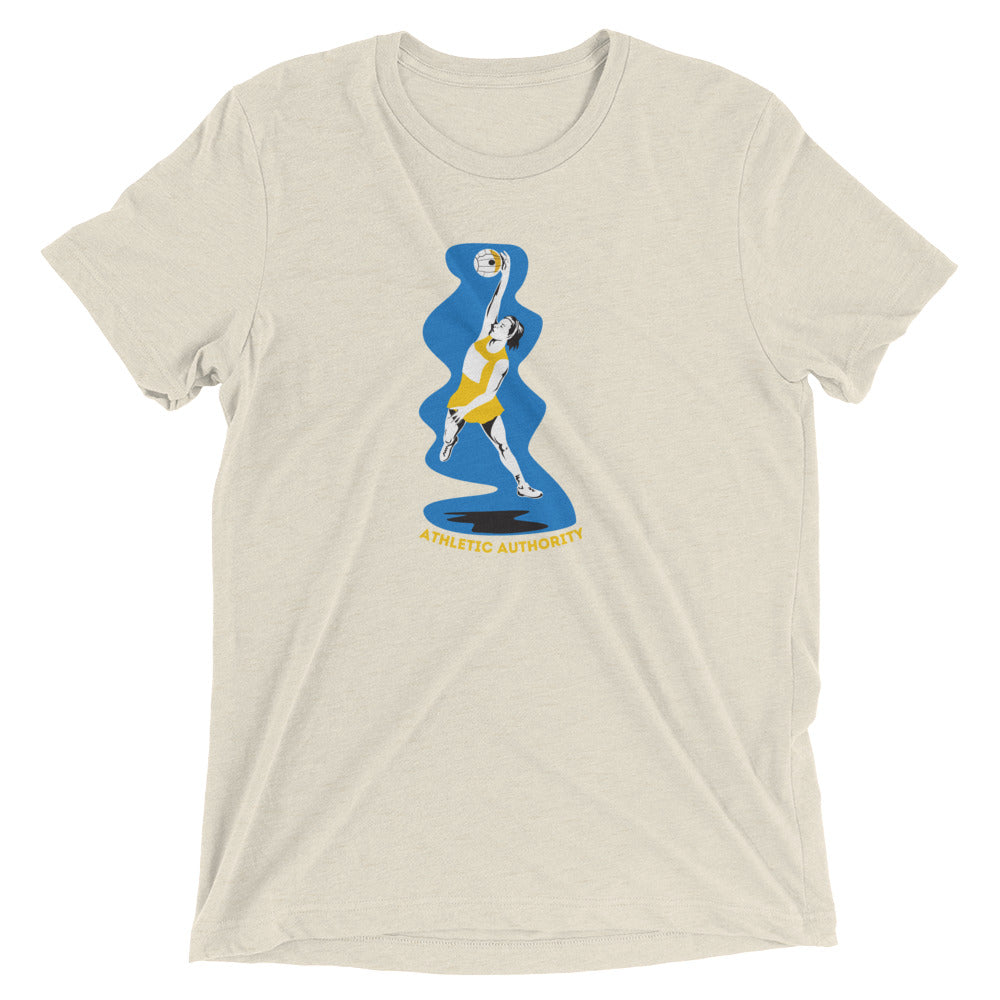 Athletic Authority "Netball Reach" Unisex Tri-Blend Short sleeve t-shirt