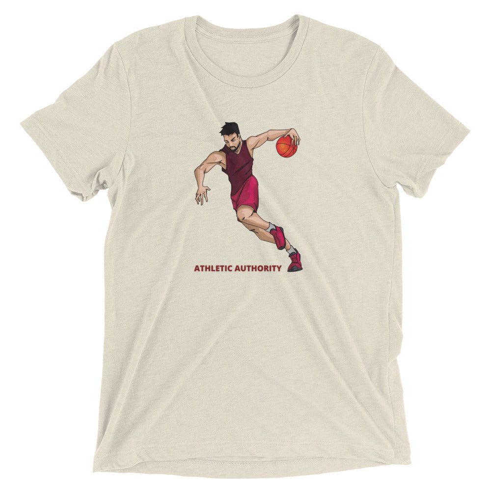 Athletic Authority "Basketball Fast Break" Unisex Tri-Blend Short sleeve t-shirt