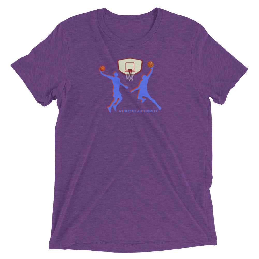 Athletic Authority "Basketball Double Dunk" Unisex Tri-Blend Short sleeve t-shirt