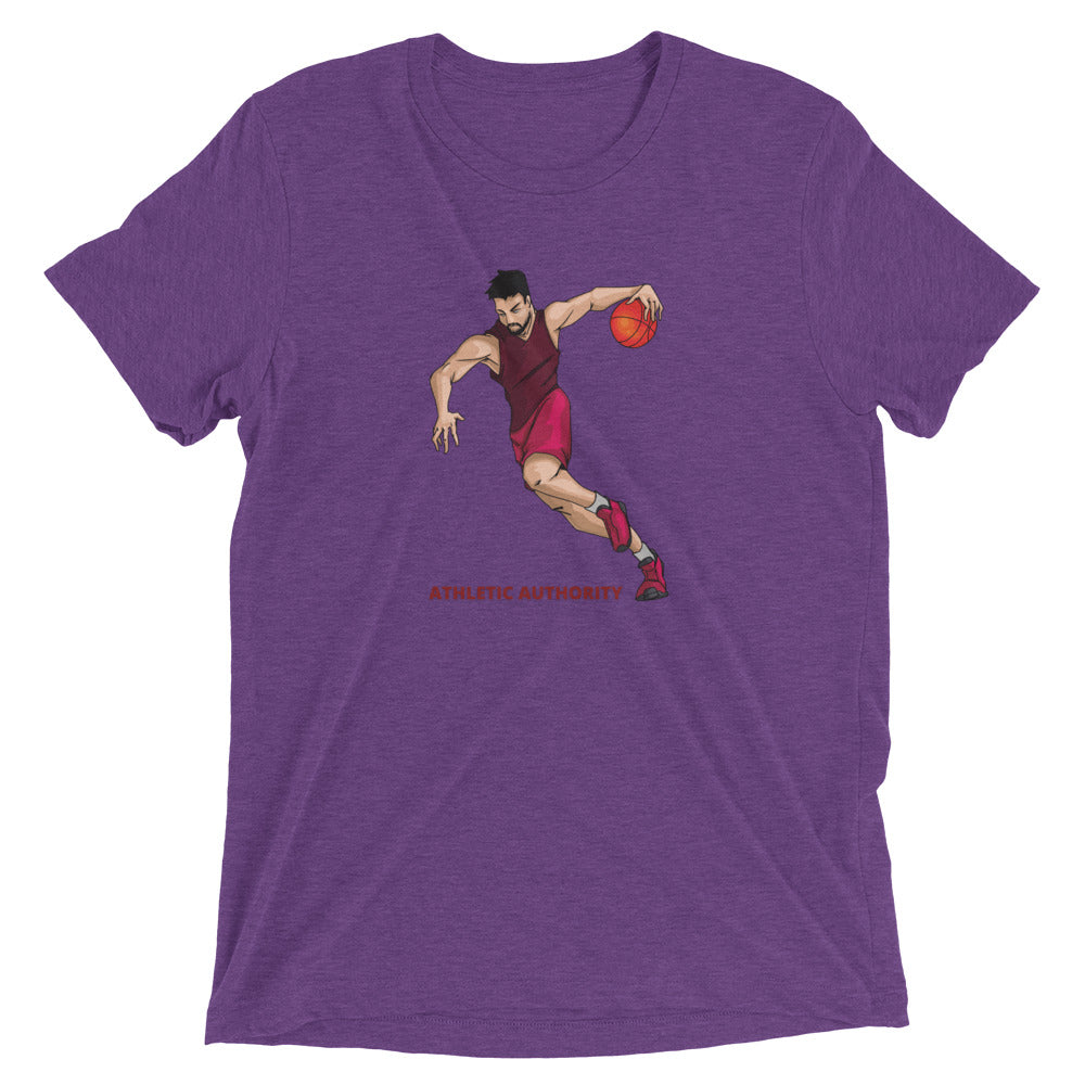 Athletic Authority "Basketball Fast Break" Unisex Tri-Blend Short sleeve t-shirt