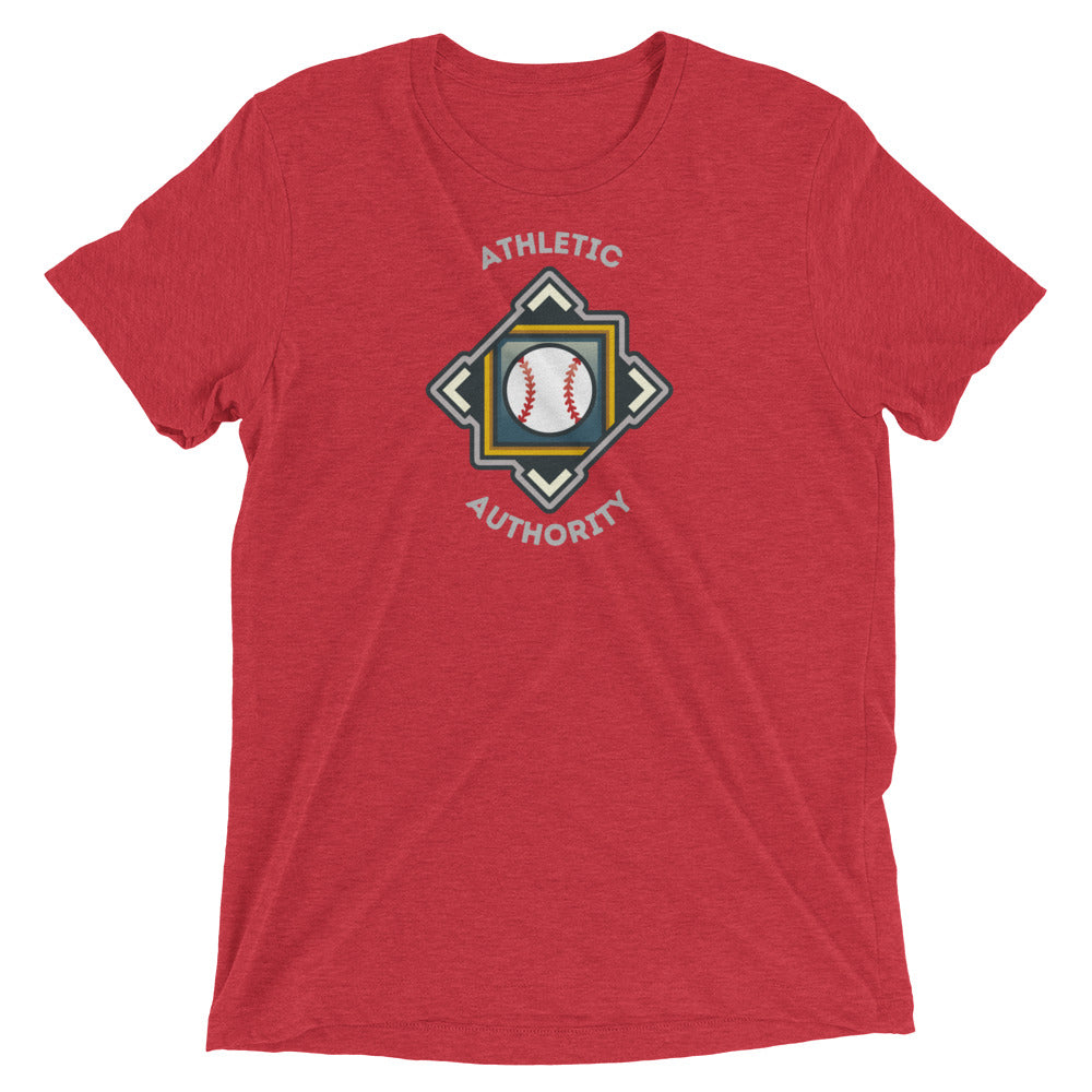 Athletic Authority "Baseball Crest" Unisex Tri-Blend Short sleeve t-shirt