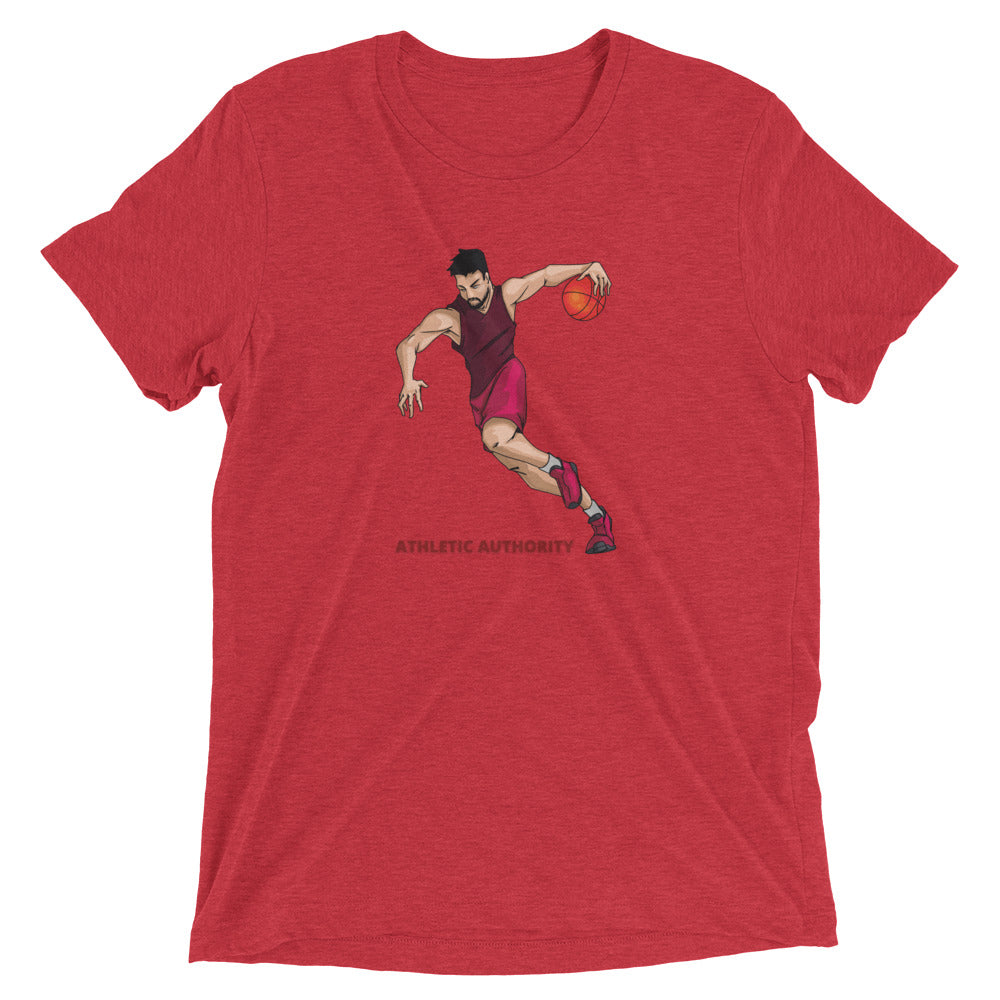 Athletic Authority "Basketball Fast Break" Unisex Tri-Blend Short sleeve t-shirt