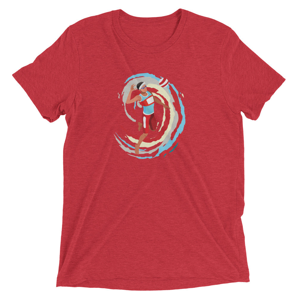 Athletic Authority "Volleyball Serve" Unisex Tri-Blend Short sleeve t-shirt