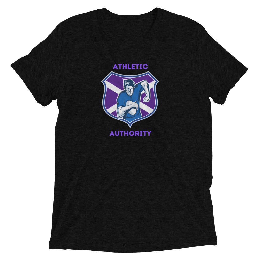 Athletic Authority  "Rugby Purple" Unisex Tri-Blend Short sleeve t-shirt