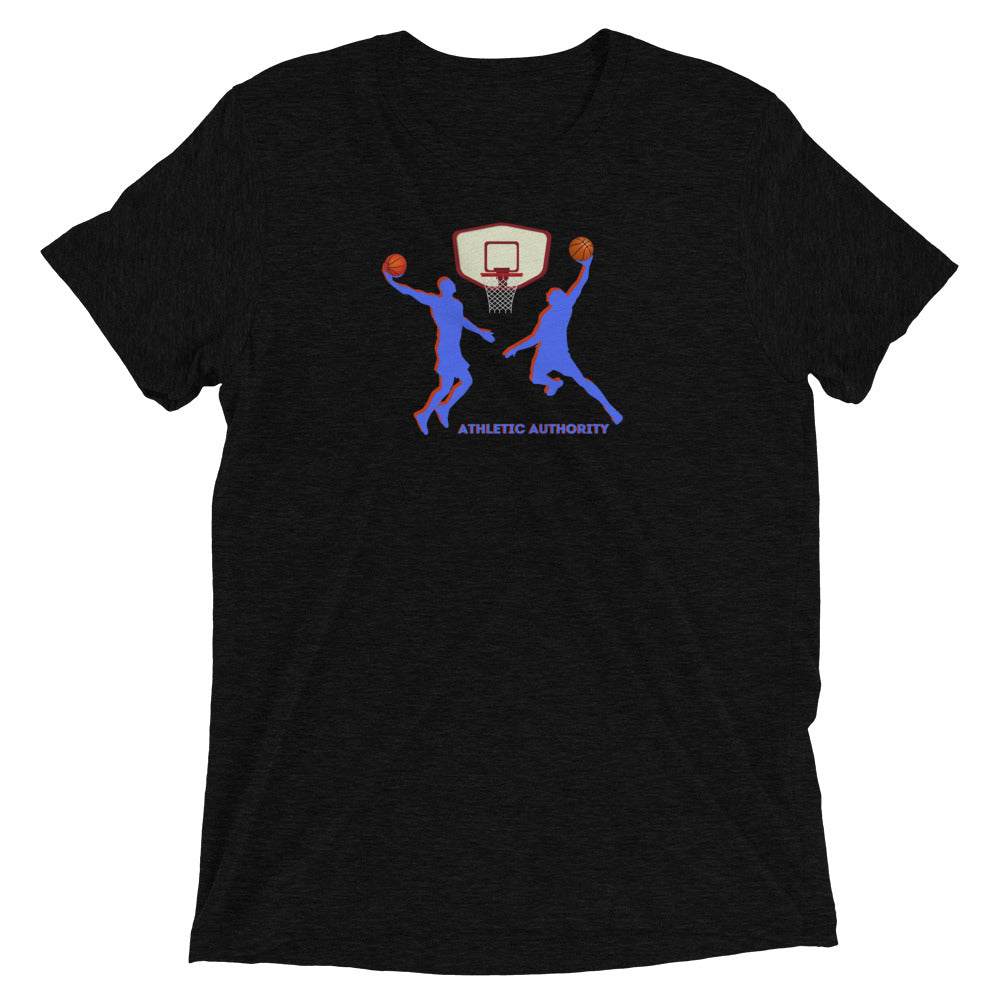 Athletic Authority "Basketball Double Dunk" Unisex Tri-Blend Short sleeve t-shirt