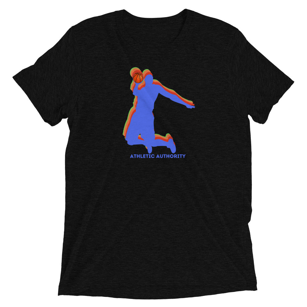 Athletic Authority "Basketball3 D" Unisex Tri-Blend Short sleeve t-shirt