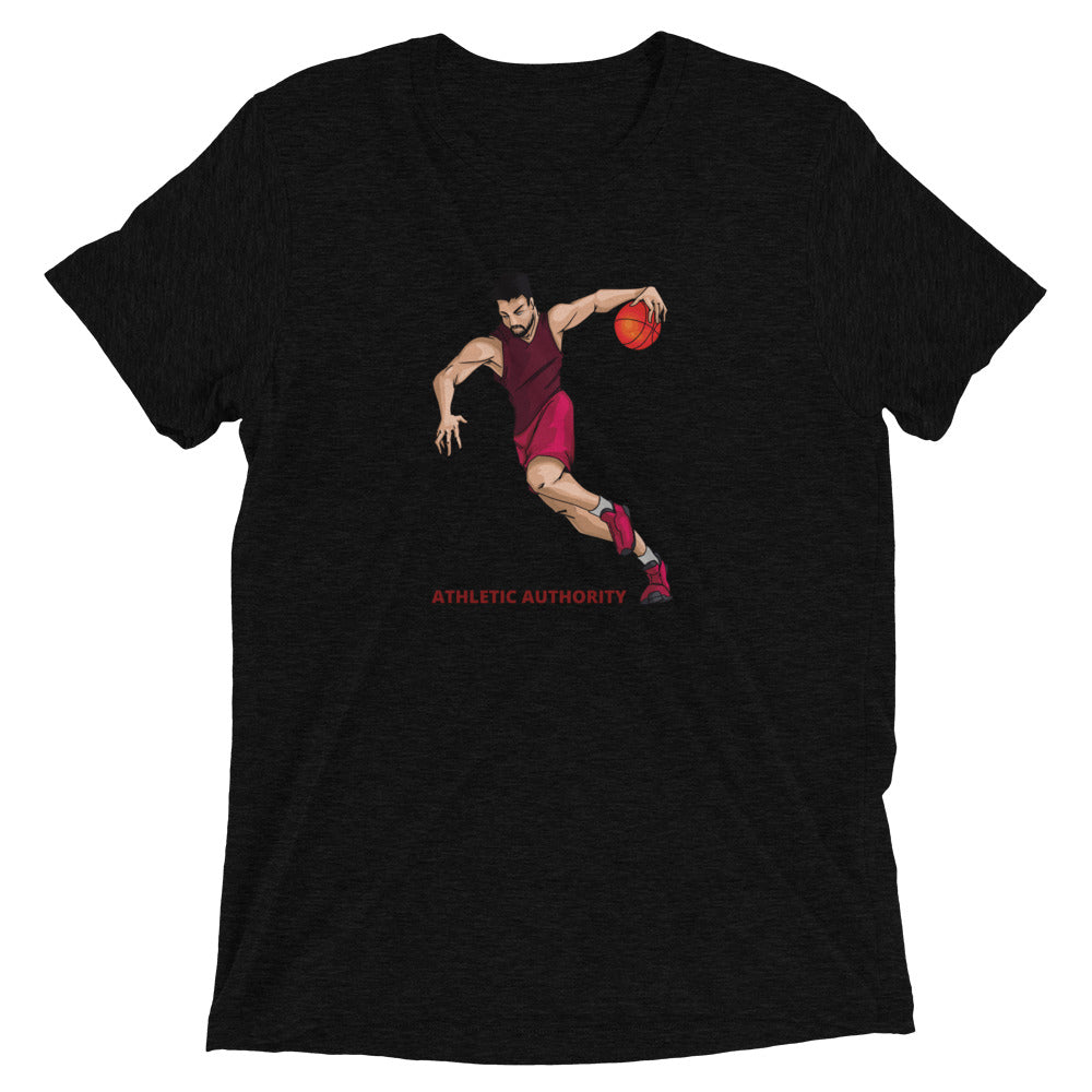 Athletic Authority "Basketball Fast Break" Unisex Tri-Blend Short sleeve t-shirt