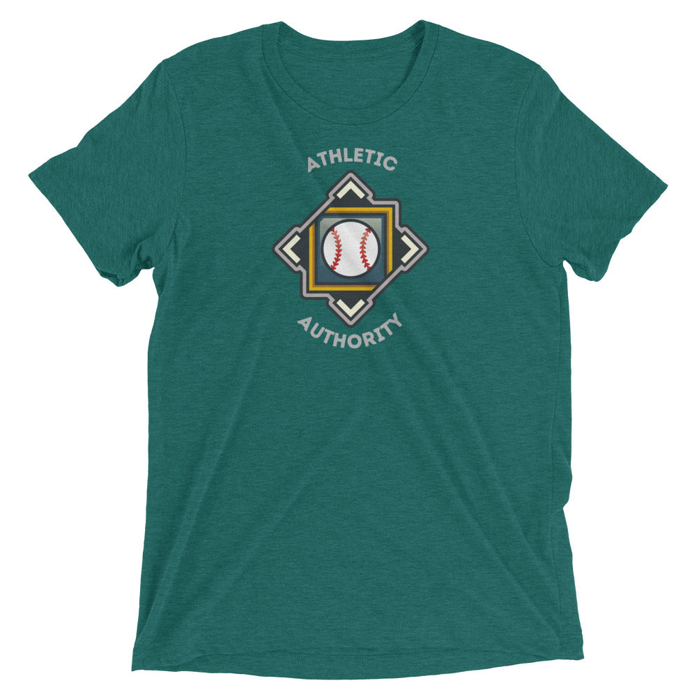 Athletic Authority "Baseball Crest" Unisex Tri-Blend Short sleeve t-shirt