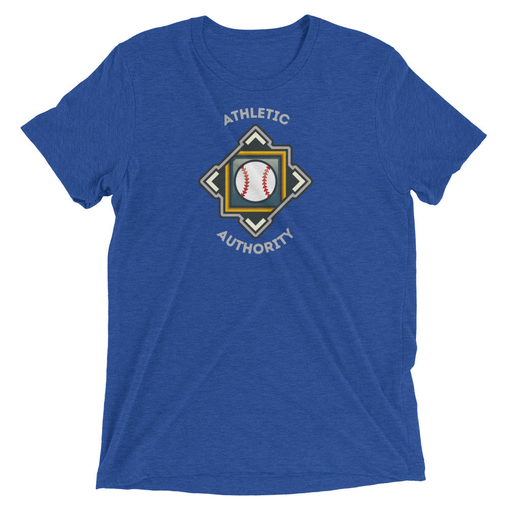 Athletic Authority "Baseball Crest" Unisex Tri-Blend Short sleeve t-shirt
