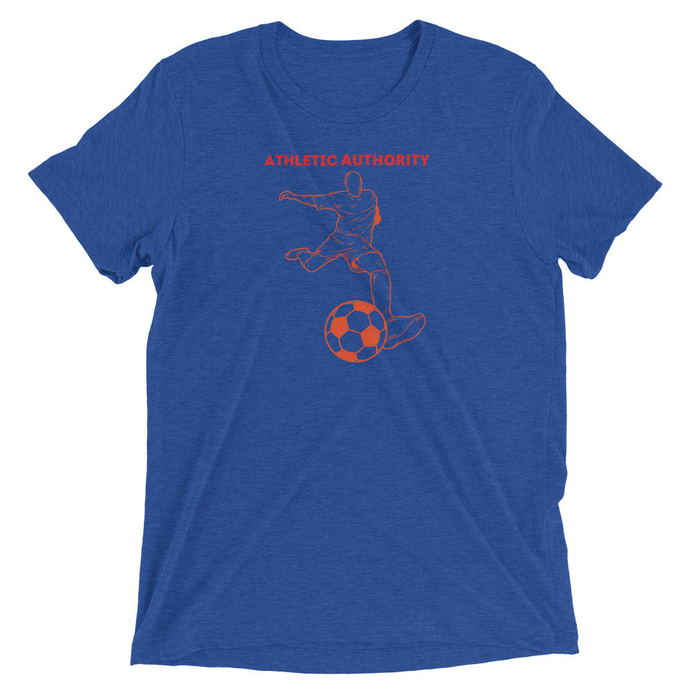 Athletic Authority "  Soccer Blast" Unisex Tri-Blend Short sleeve t-shirt