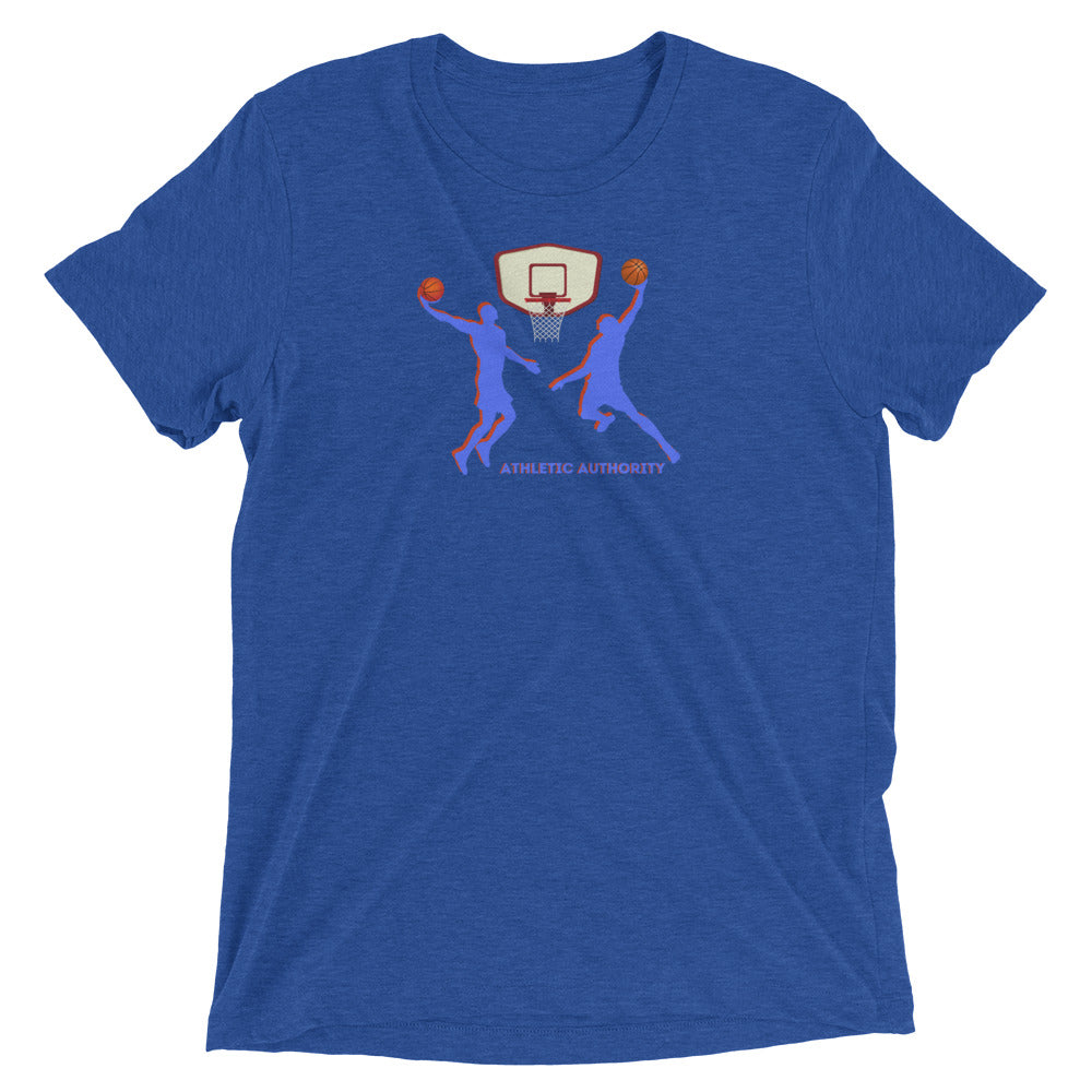 Athletic Authority "Basketball Double Dunk" Unisex Tri-Blend Short sleeve t-shirt