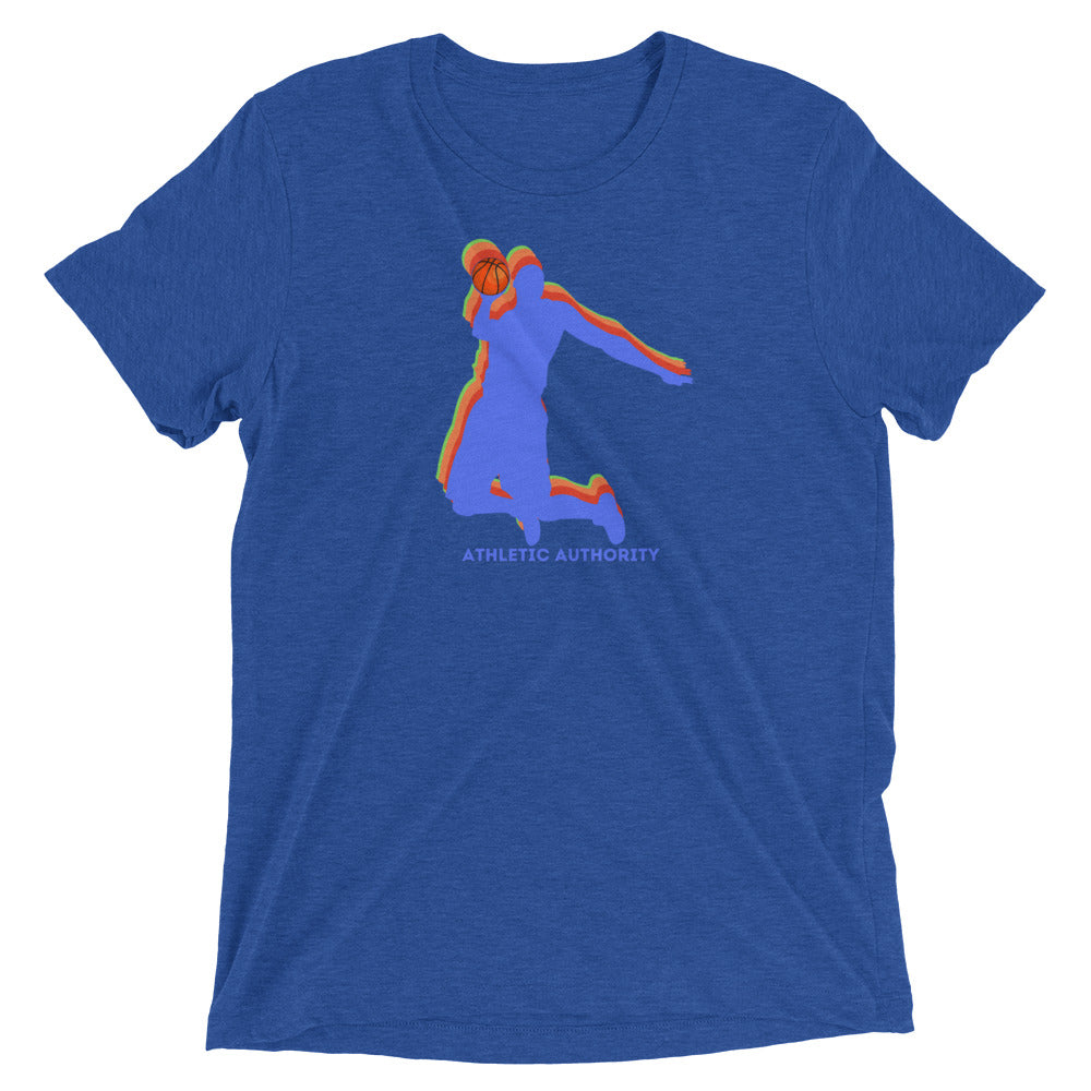 Athletic Authority "Basketball3 D" Unisex Tri-Blend Short sleeve t-shirt
