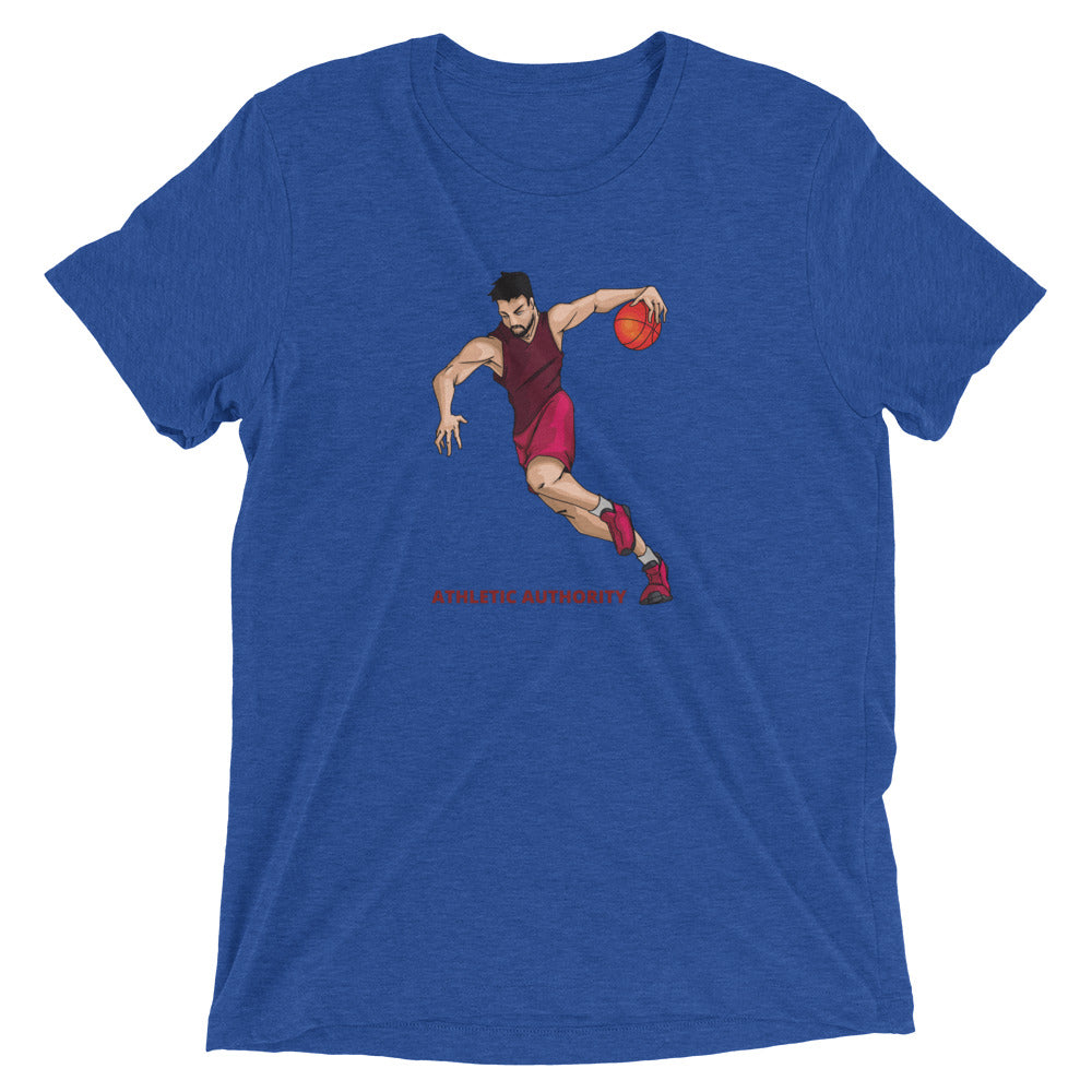 Athletic Authority "Basketball Fast Break" Unisex Tri-Blend Short sleeve t-shirt