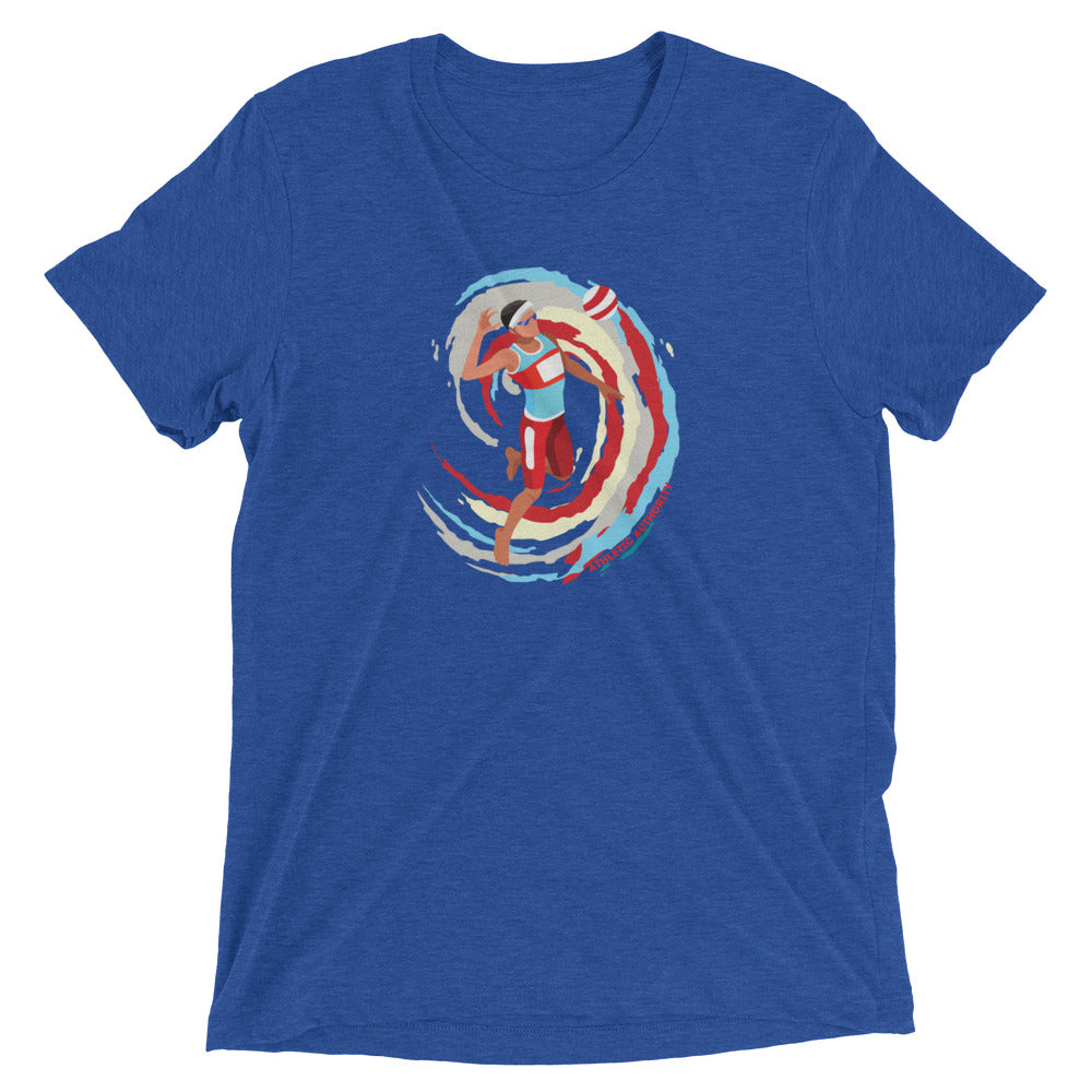 Athletic Authority "Volleyball Serve" Unisex Tri-Blend Short sleeve t-shirt