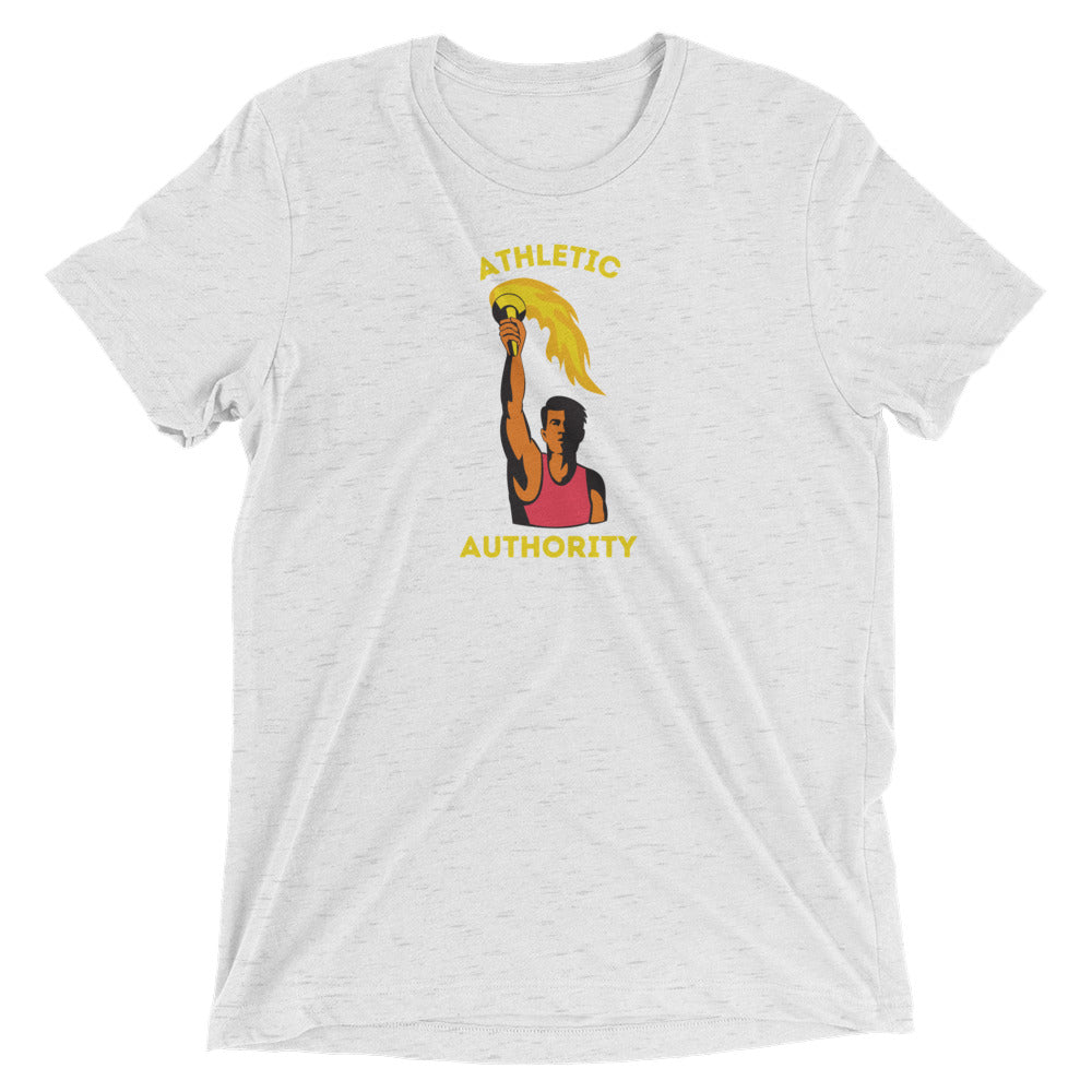 Athletic Authority  "Olympic Flame " Unisex Tri-Blend Short sleeve t-shirt