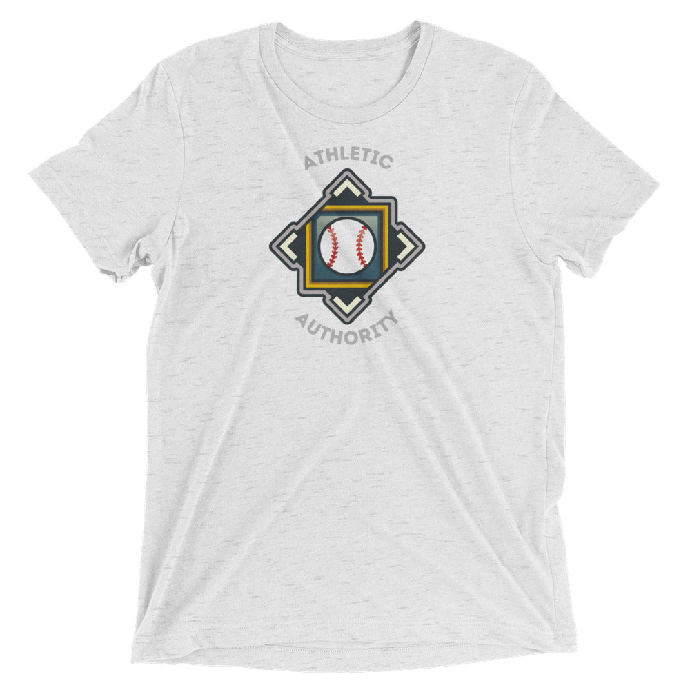 Athletic Authority "Baseball Crest" Unisex Tri-Blend Short sleeve t-shirt