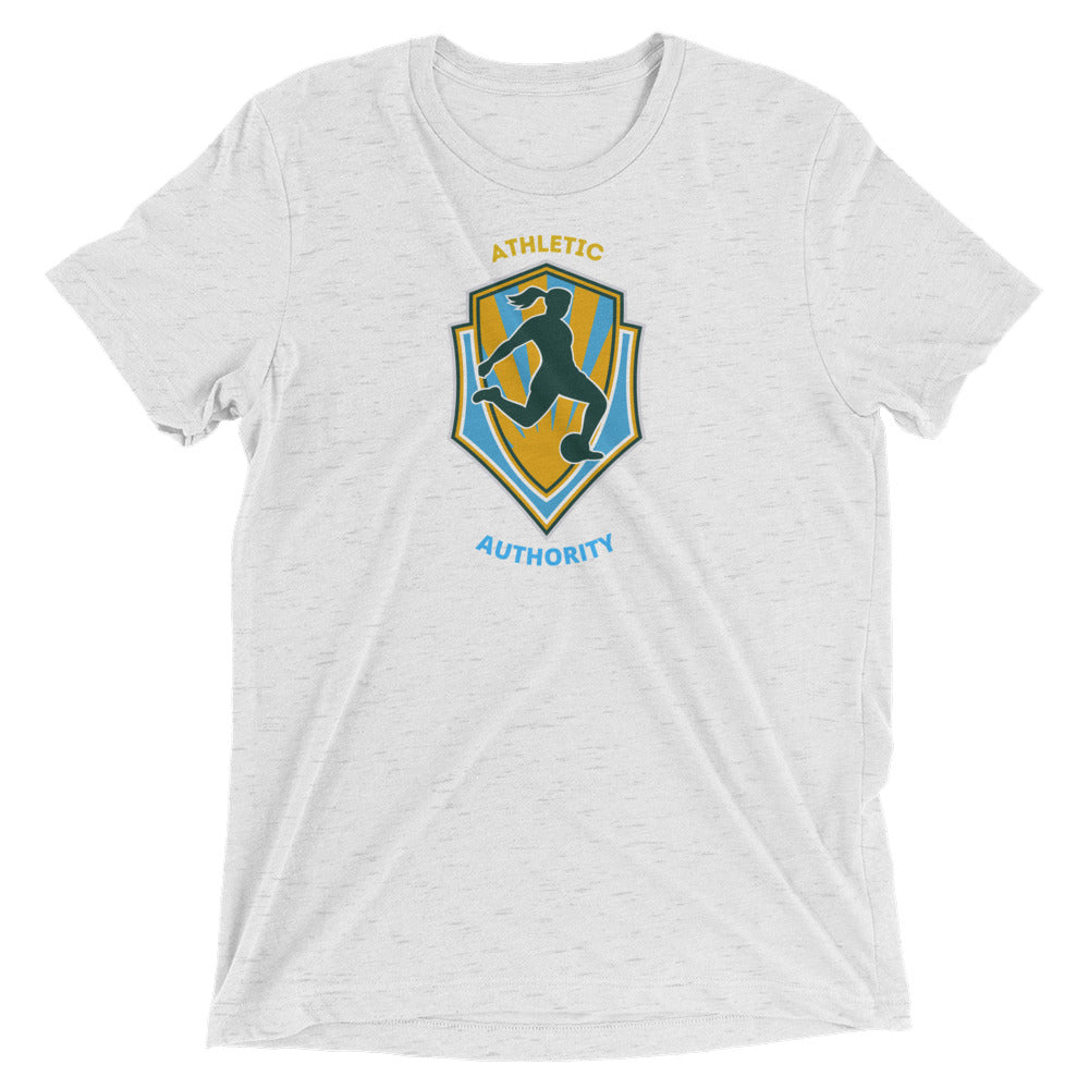 Athletic Authority "  Soccer Women" Unisex Tri-Blend Short sleeve t-shirt