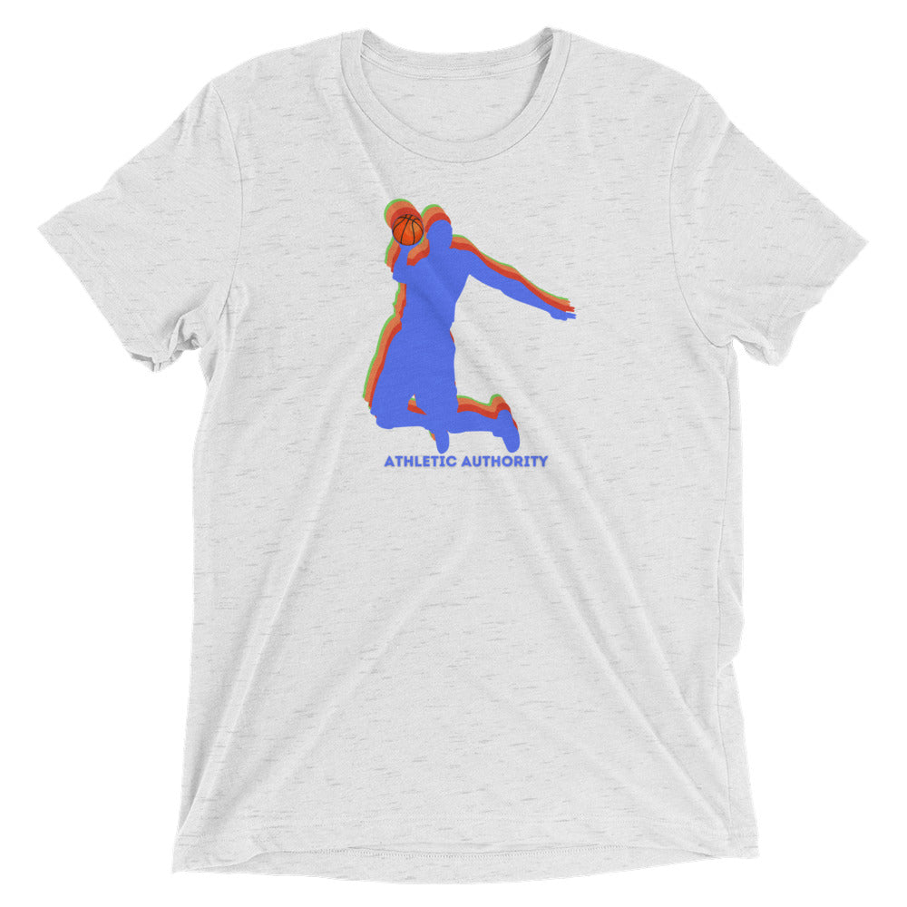 Athletic Authority "Basketball3 D" Unisex Tri-Blend Short sleeve t-shirt