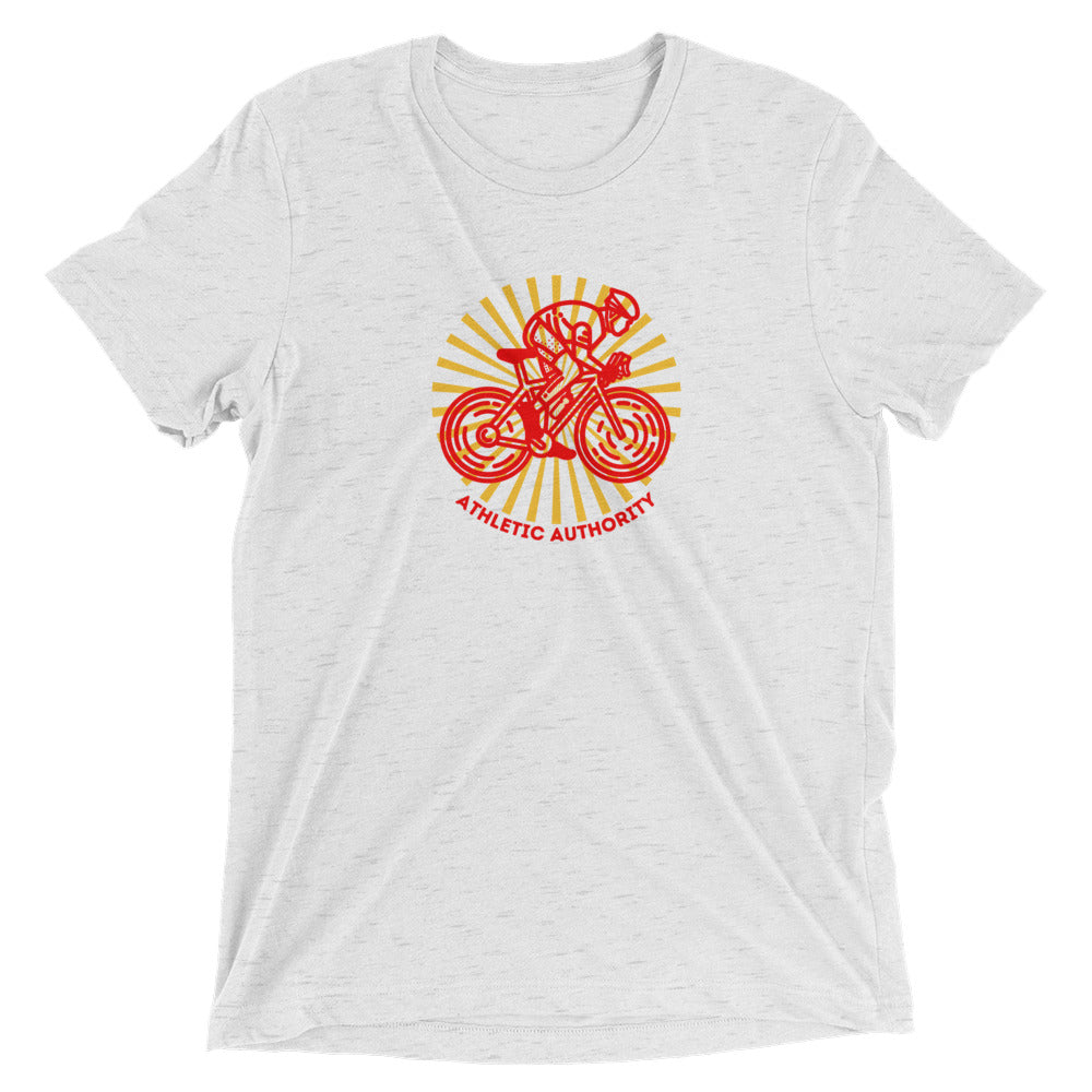 Athletic Authority "Cycling Burst" Unisex Tri-Blend Short sleeve t-shirt