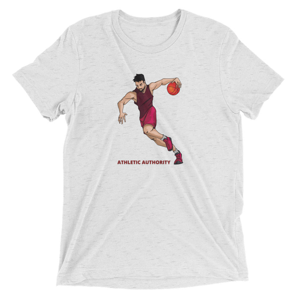 Athletic Authority "Basketball Fast Break" Unisex Tri-Blend Short sleeve t-shirt