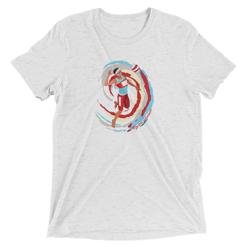 Athletic Authority "Volleyball Serve" Unisex Tri-Blend Short sleeve t-shirt