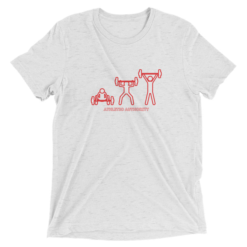 Athletic Authority "Clean & Jerk" Unisex Tri-Blend Short sleeve t-shirt