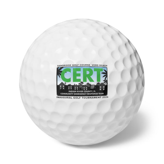 CERT Golf Balls, 6pcs