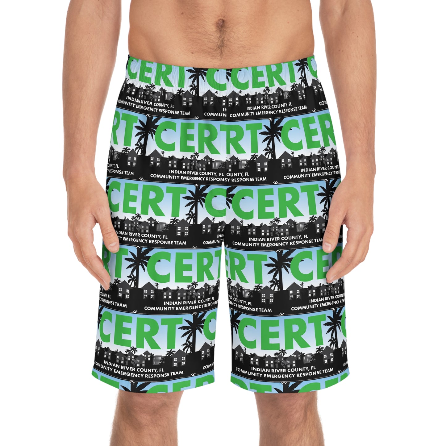 CERT GM Men's Board Shorts (AOP)